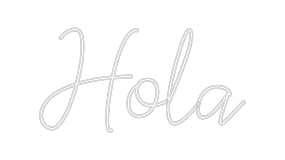 Neon personalizado: Hola