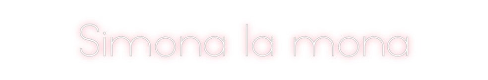 Neon personalizado: Simona la mona