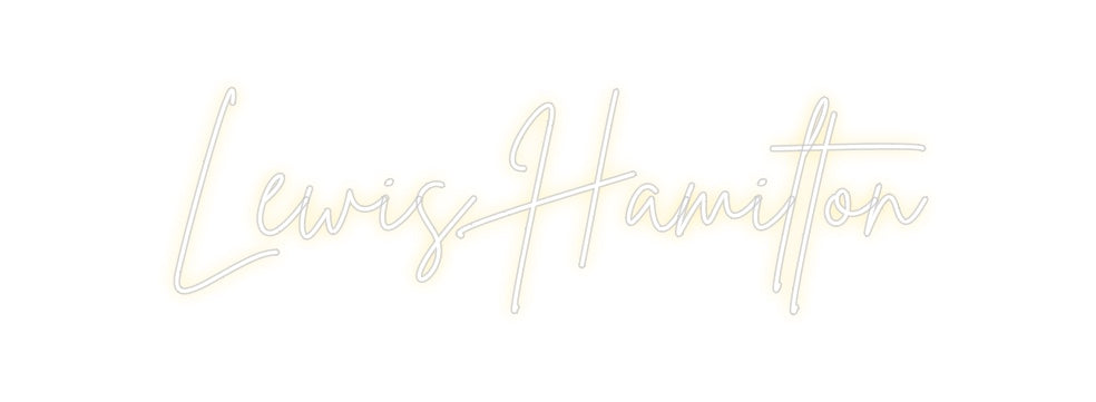 Neon personalizado: Lewis Hamilton