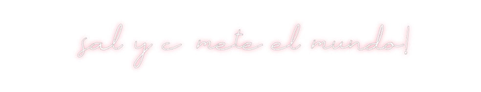 Neon personalizado: ¡sal y cómete...