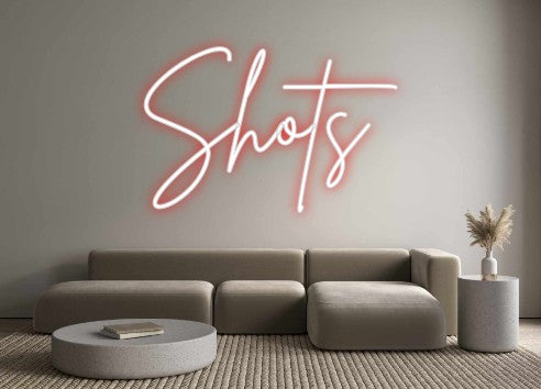 Neon personalizado: Shots