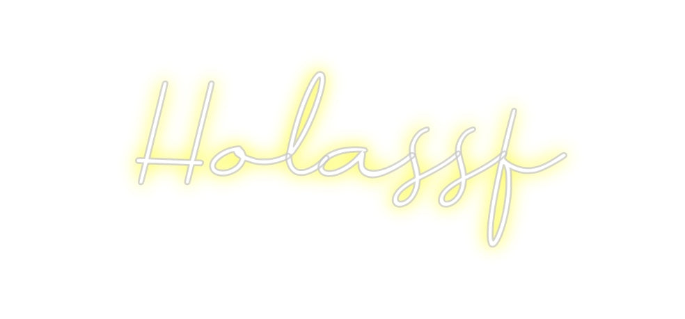 Neon personalizado: Holassf