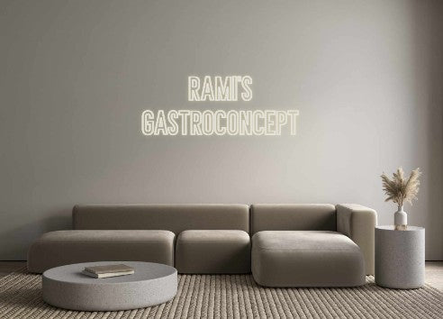 Neon personalizado: RAMI'S
GASTR...
