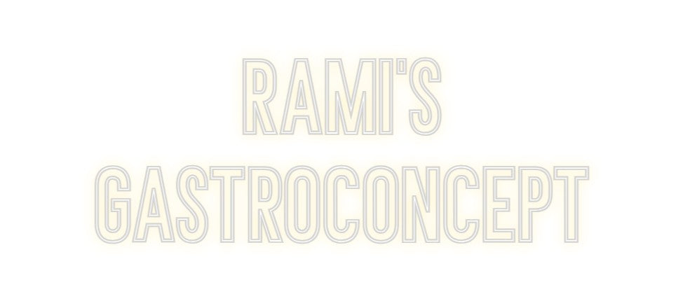 Neon personalizado: RAMI'S
GASTR...