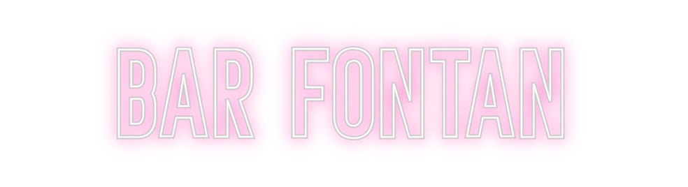 Neon personalizado: Bar Fontan