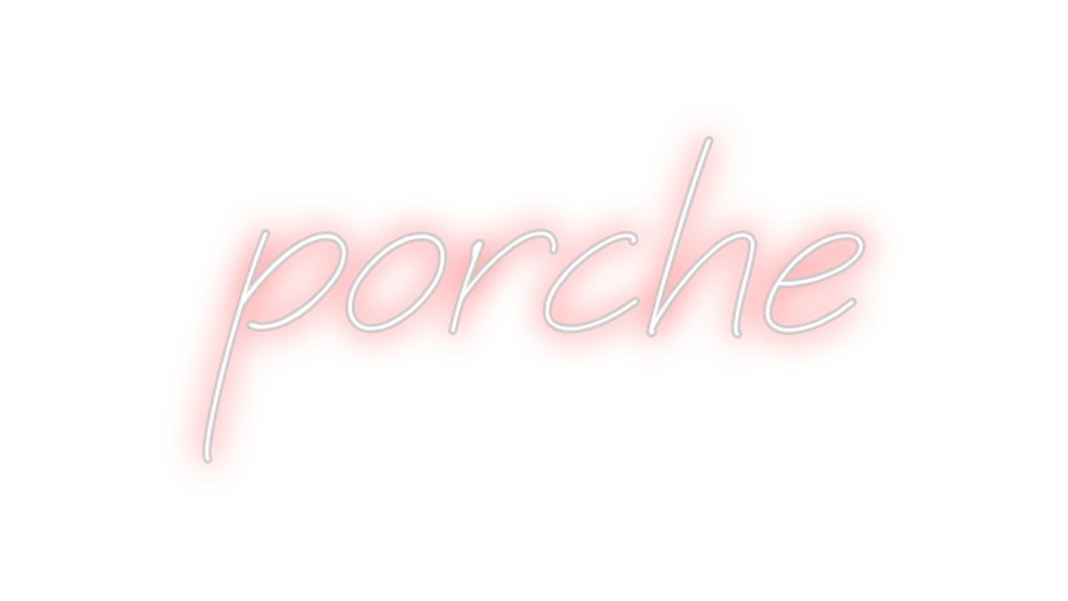Neon personalizado: porche
