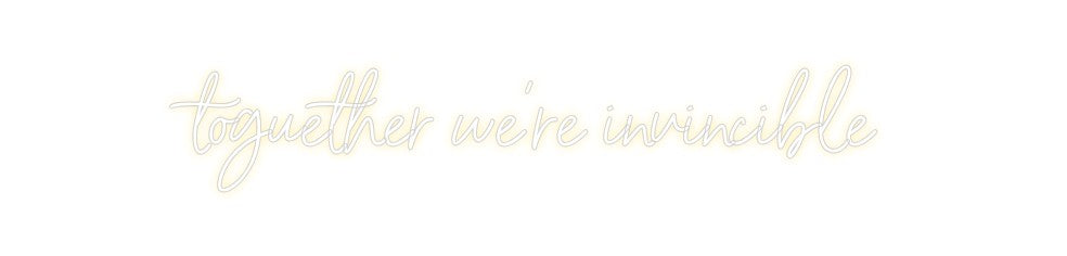 Neon personalizado: toguether we'...