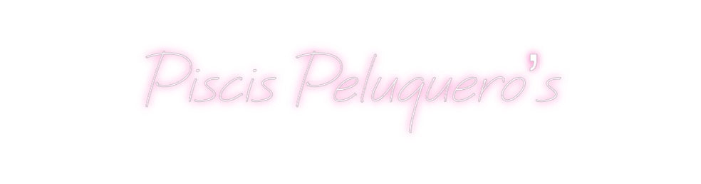 Neon personalizado: Piscis Peluqu...