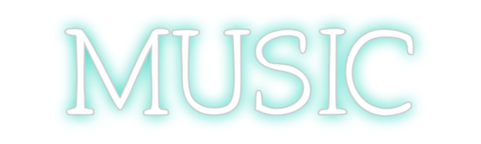 Neon personalizado: MUSIC