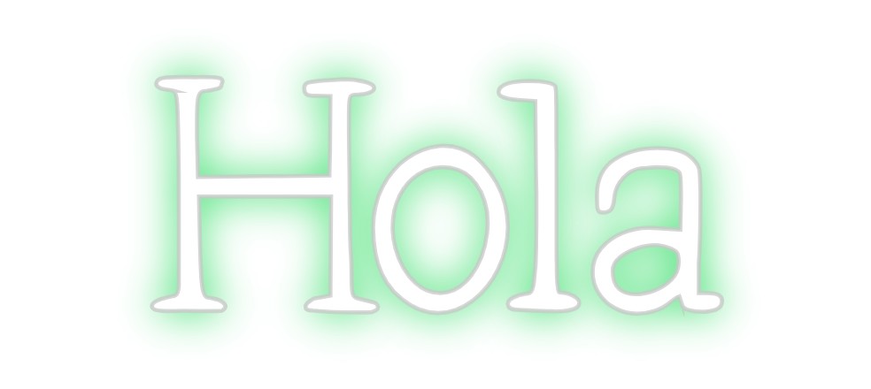 Neon personalizado: Hola