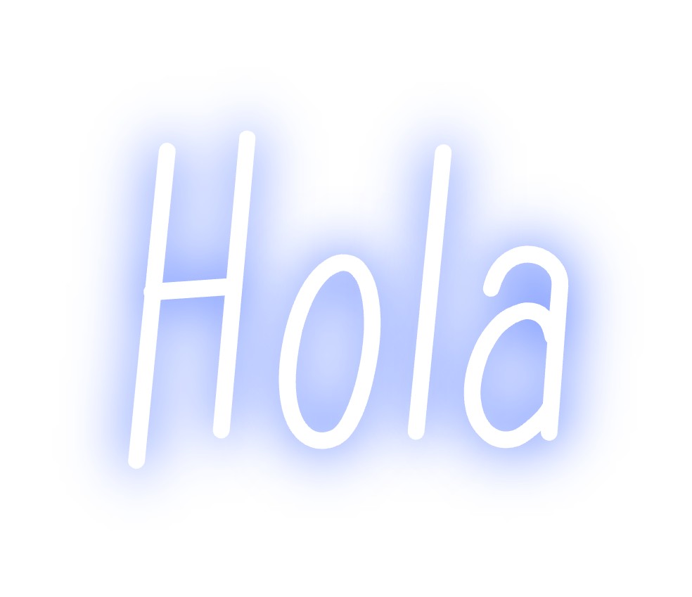 Neon personalizado: Hola