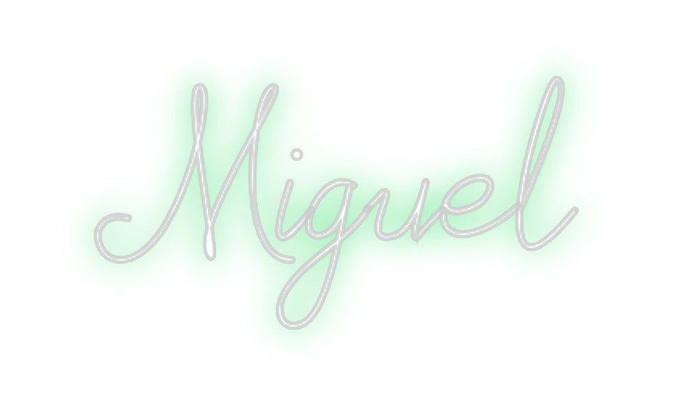 Neon personalizado: Miguel