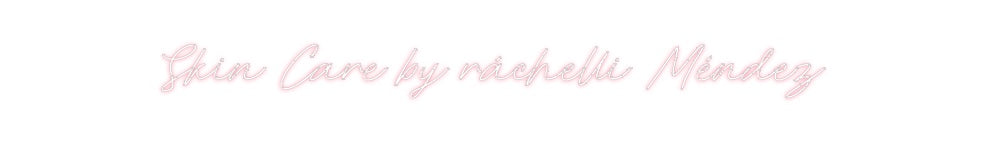 Neon personalizado: Skin Care by ...