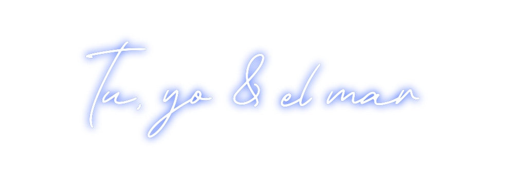Neon personalizado: Tu, yo & el mar