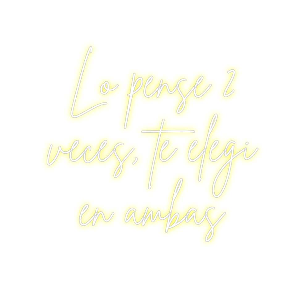 Neon personalizado: Lo pense 2
v...