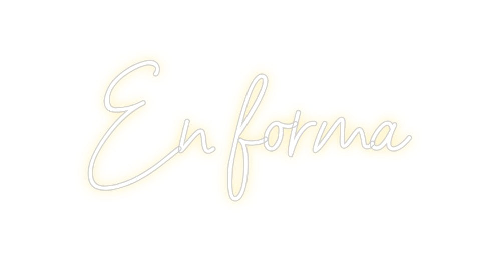 Neon personalizado: En forma