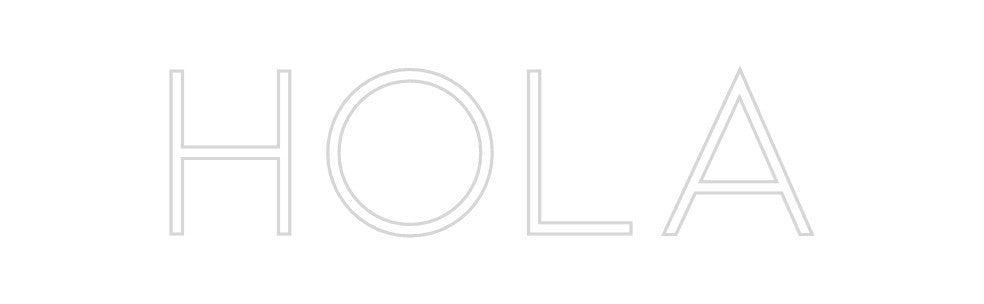 Neon personalizado: Hola