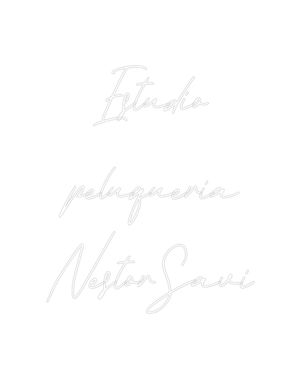 Neon personalizado: Estudio
pelu...