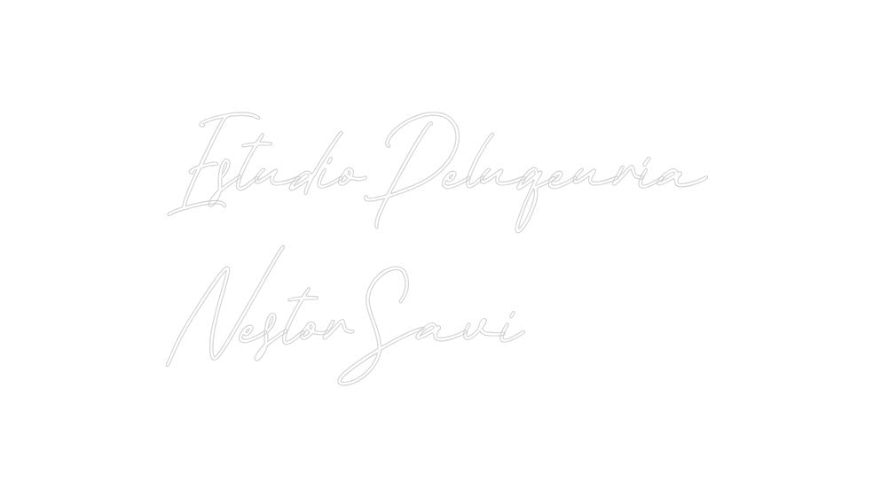 Neon personalizado: Estudio Peluq...