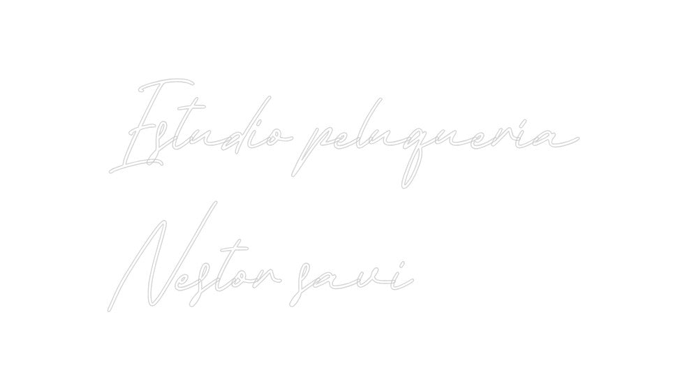 Neon personalizado: Estudio peluq...