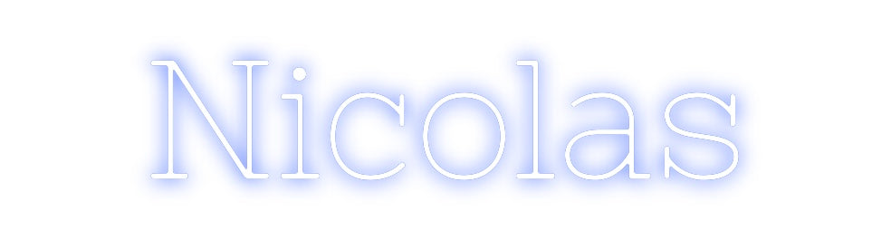 Neon personalizado: Nicolas