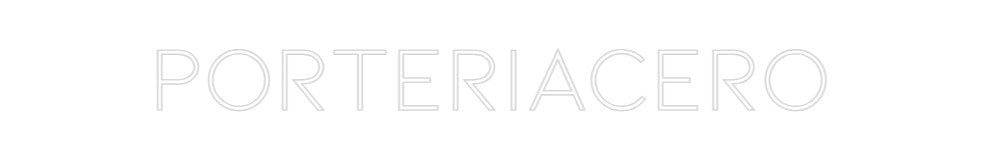 Neon personalizado: Porteriacero