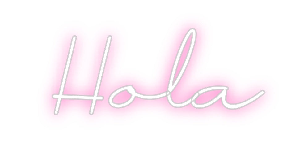 Neon personalizado: Hola