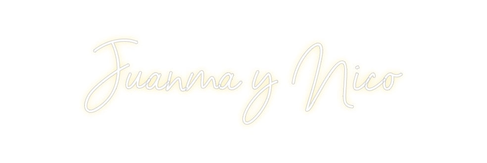 Neon personalizado: Juanma y Nico