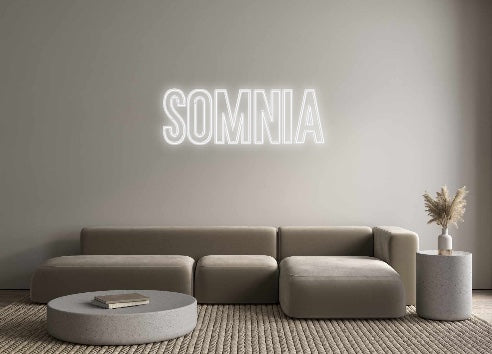 Neon personalizado: SOMNIA
