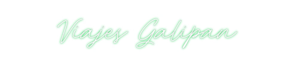 Neon personalizado: Viajes Galipan
