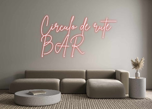 Neon personalizado: Círculo de ru...