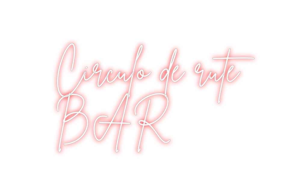 Neon personalizado: Círculo de ru...