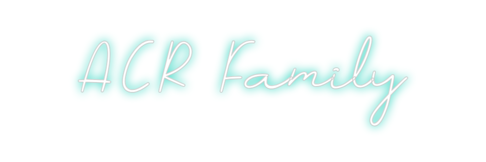 Neon personalizado: ACR Family