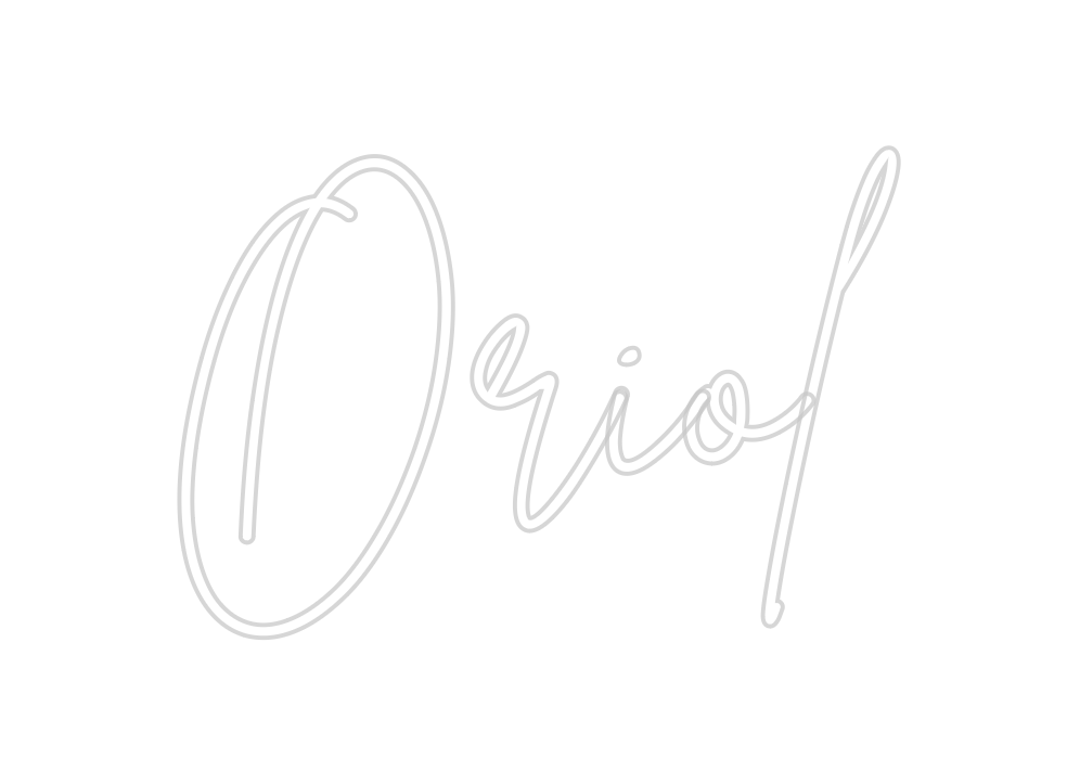 Neon personalizado: Oriol