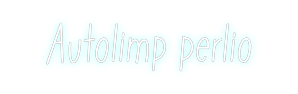 Neon personalizado: Autolimp perlio