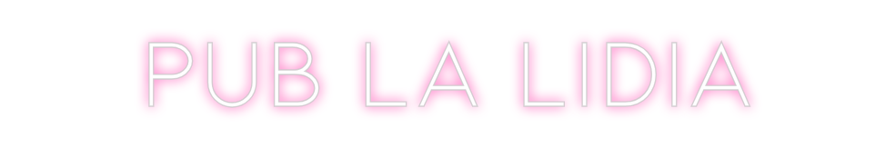 Neon personalizado: Pub la Lidia