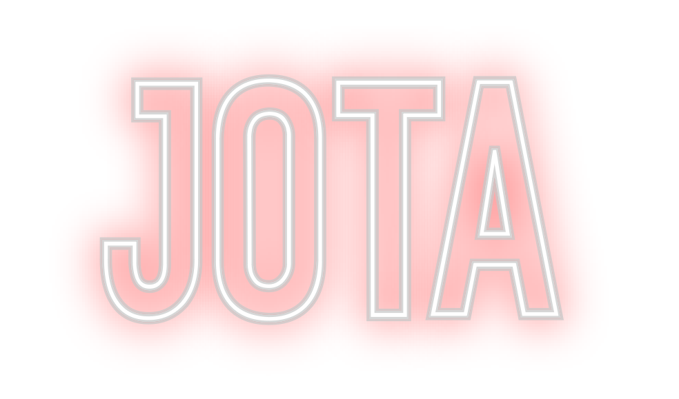 Neon personalizado: Jota
