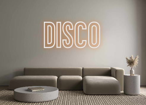Neon personalizado: DISCO
