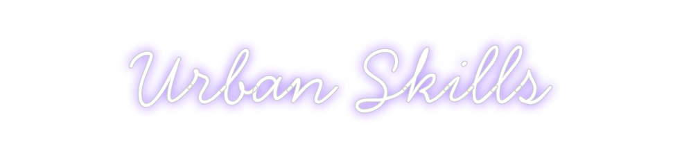 Neon personalizado: Urban Skills