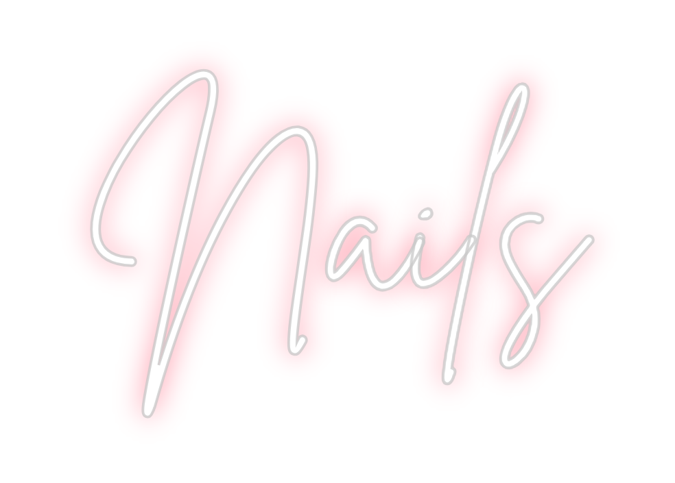 Neon personalizado: Nails