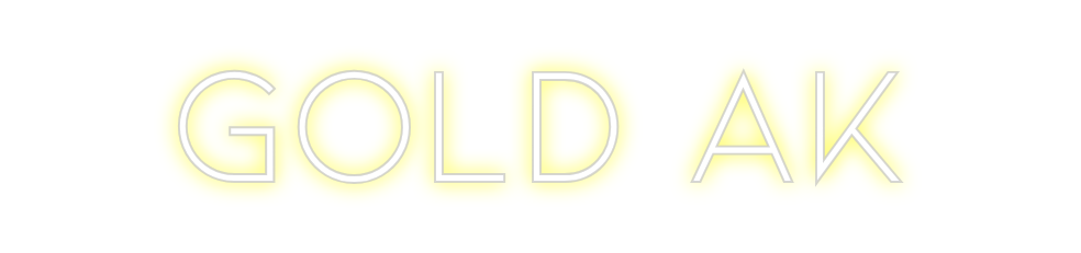 Neon personalizado: Gold Ak