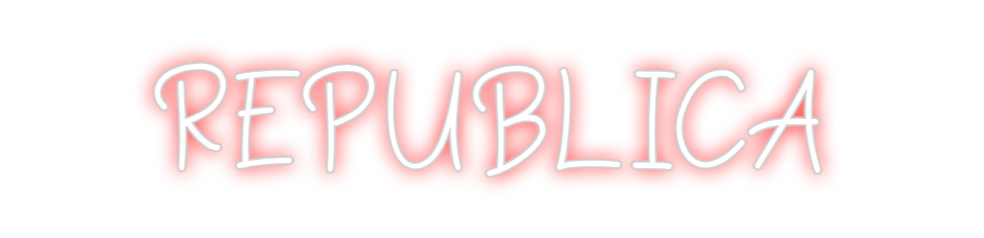 Neon personalizado: REPUBLICA