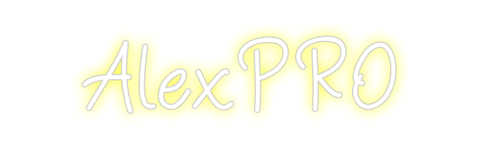 Neon personalizado: AlexPRO
