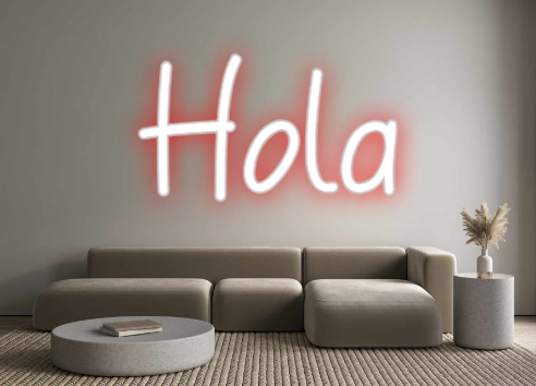 Neon personalizado: Hola