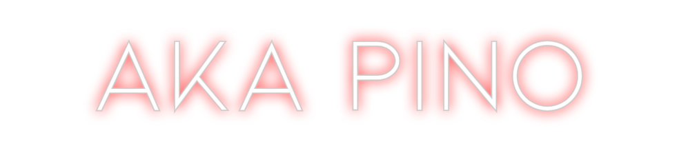 Neon personalizado: Aka pino