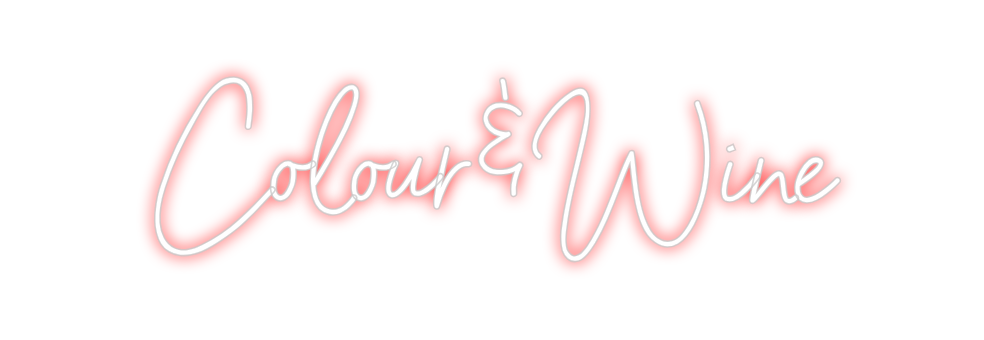 Neon personalizado: Colour&Wine