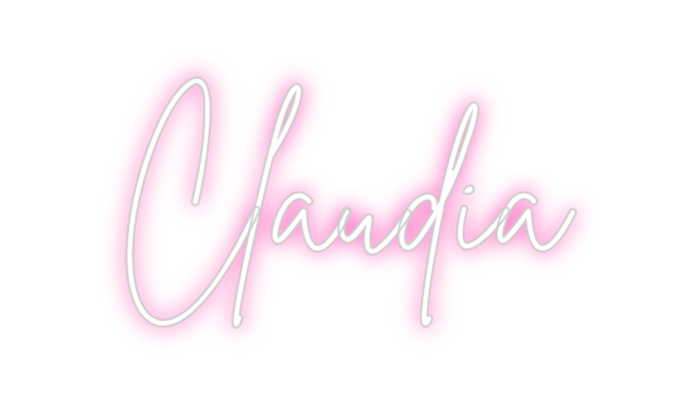 Neon personalizado: Claudia