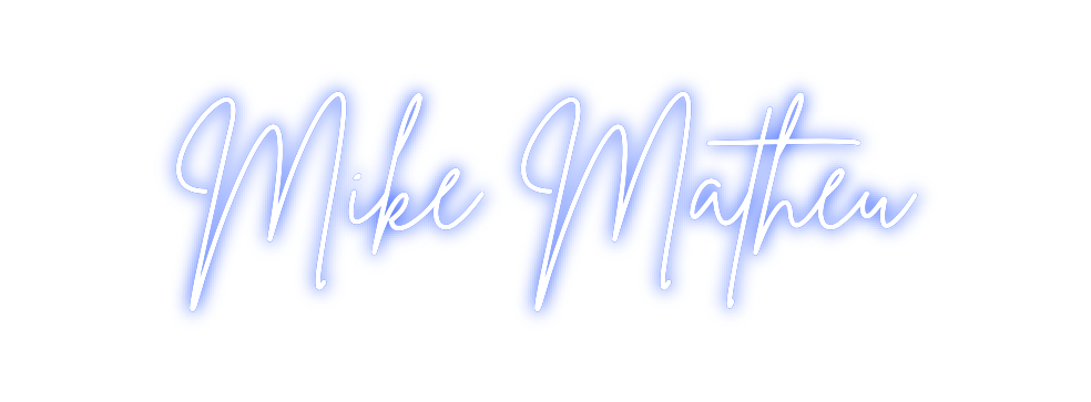 Neon personalizado: Mike Matheu