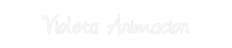 Neon personalizado: Violeta Anima...