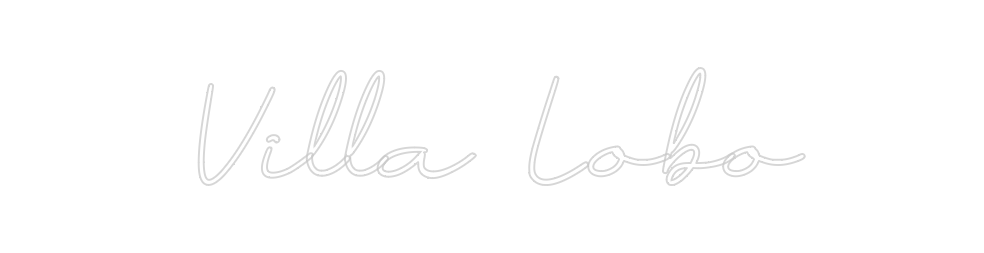 Neon personalizado: Villa Lobo